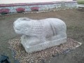 starożytna rzeźba kultowa - lew